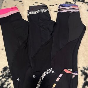 lululemon bundle of 3, 23’ leggings